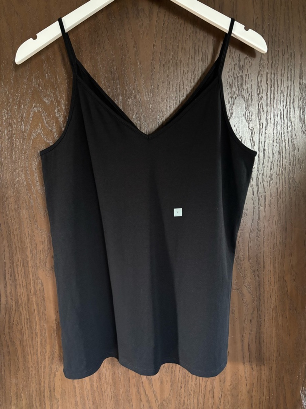 Women's Black V-Neck Camisole Top